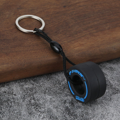 F1 STYLE TYRE KEYCHAIN