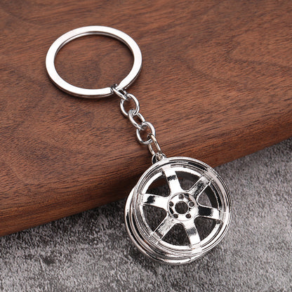 ALLOY WHEEL KEYCHAIN